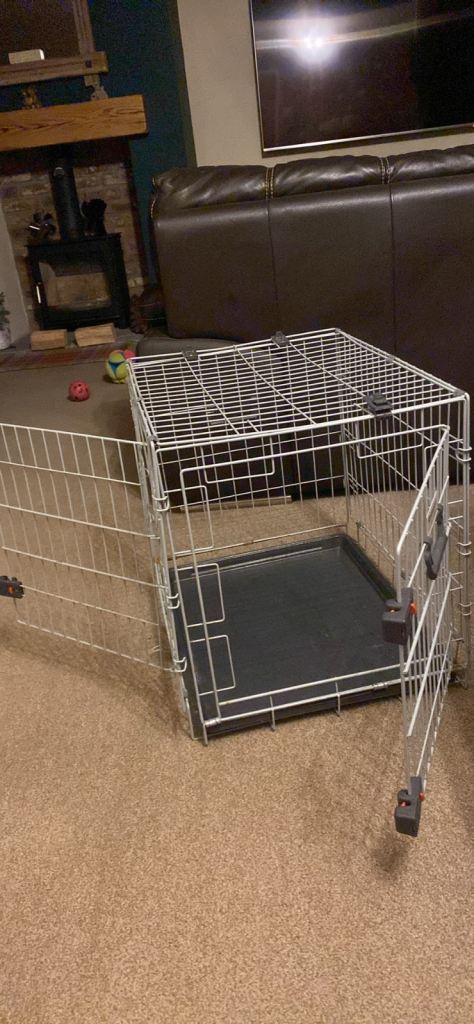 Rosewood small double Door dog puppy pet crate cage 