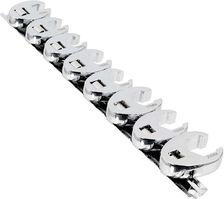 Crows foot spanner wrench set
