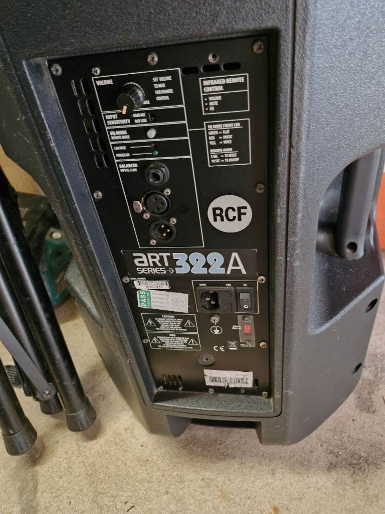 Rcf active speakers pair