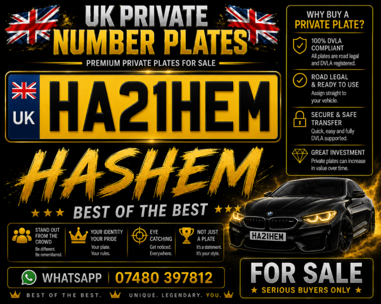 PRIVATE NUMBER PLATE HASHEM 