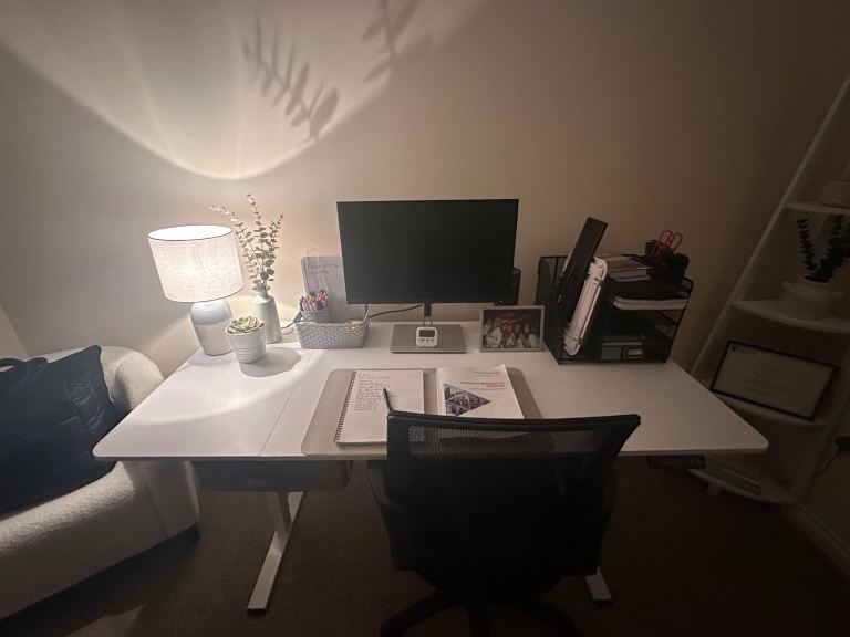 Electric Standing Desk - White