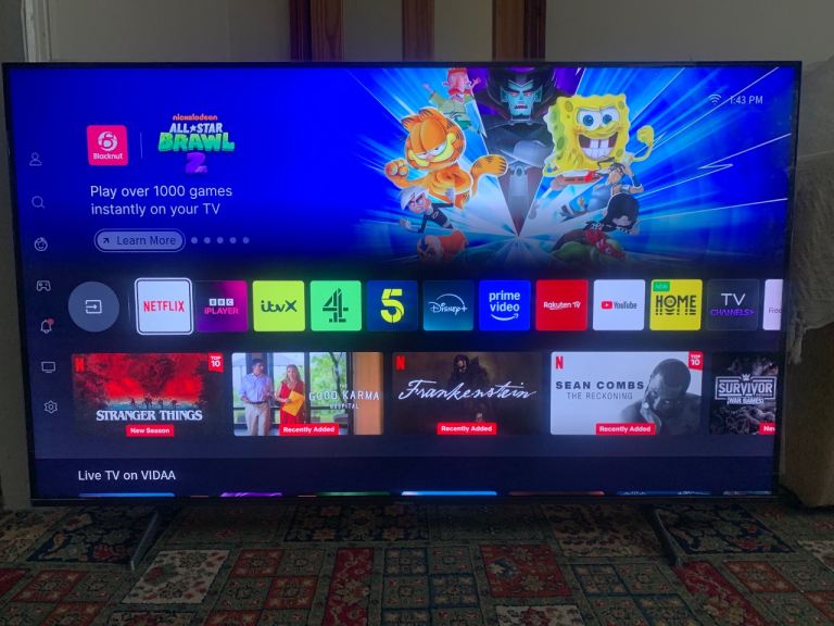 Hisense 55E7KQTUK 55 Inch Smart 4K Ultra HD HDR QLED TV Built-In Subwoofer