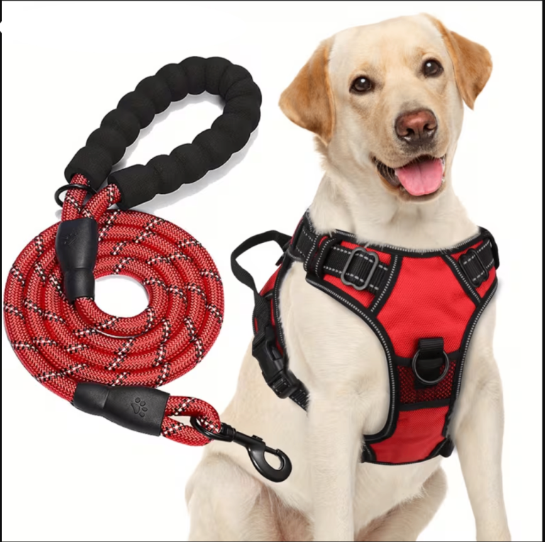 Dog Harness and Leash set,No Pull Adjustable Reflective
