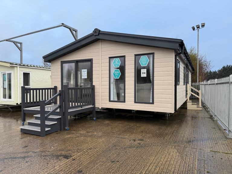 Brand New Resi Spec Twin Lodge - Bath, Ensuite, Utility - Offsite Sale, Own Land