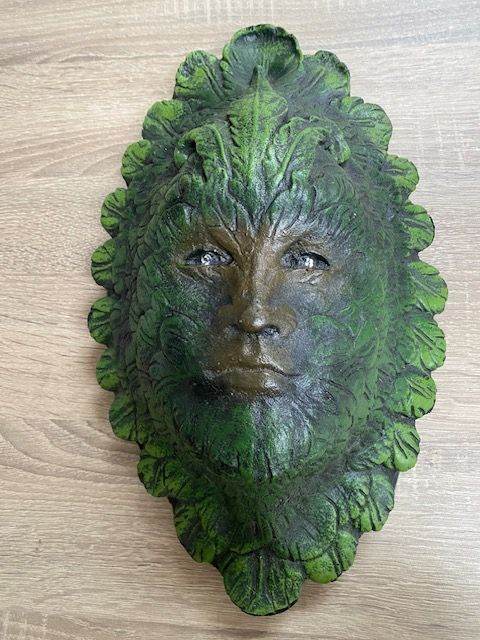 Green man (woman) hanging garden ornament