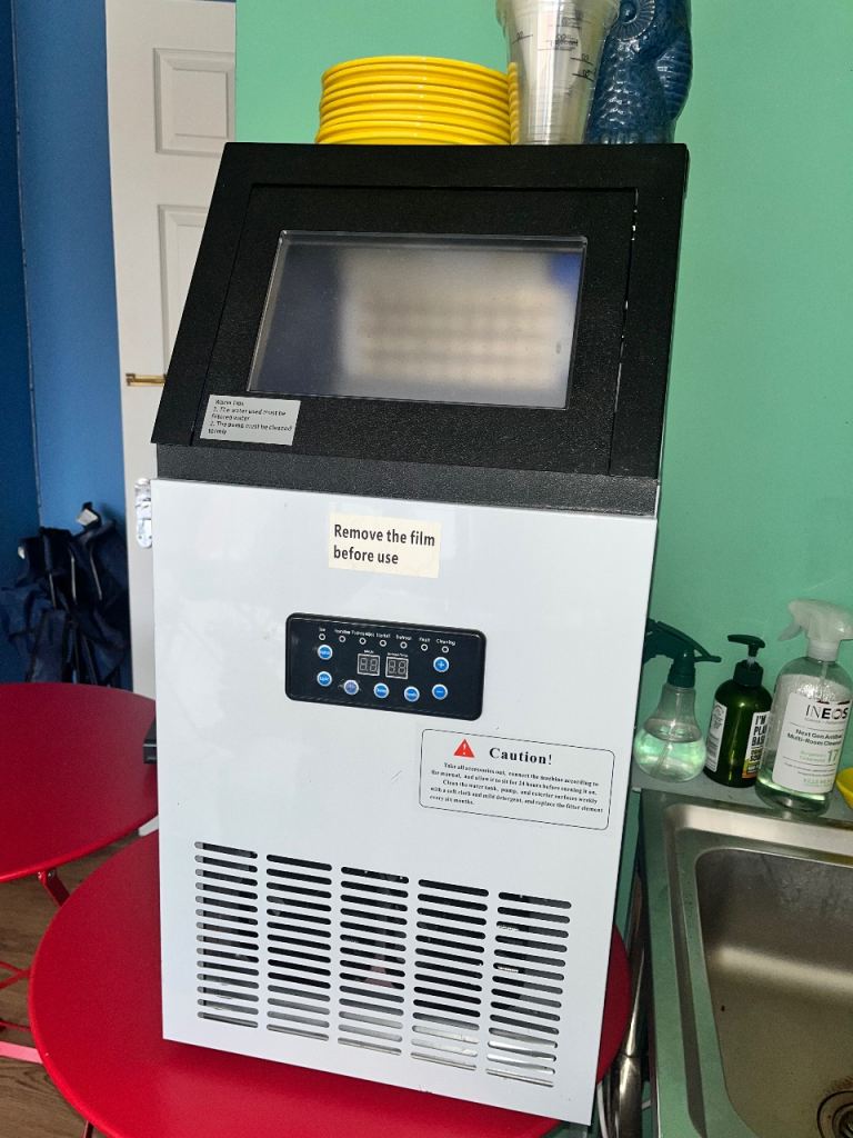 New Commercial Ice Maker – Unused, Still Has Protective Film