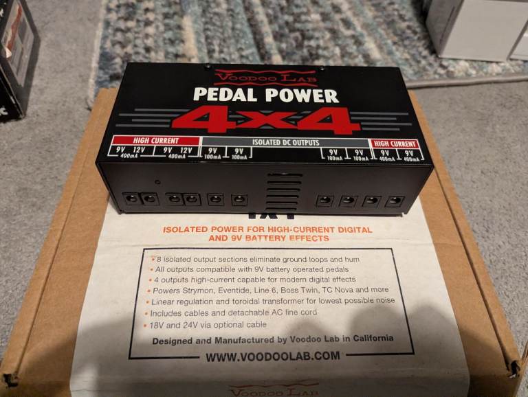 Voodoo lab pedal power 4x4 power supply