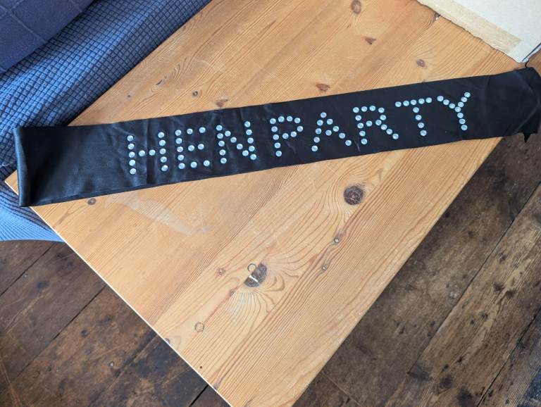 Black Hen Party Sash