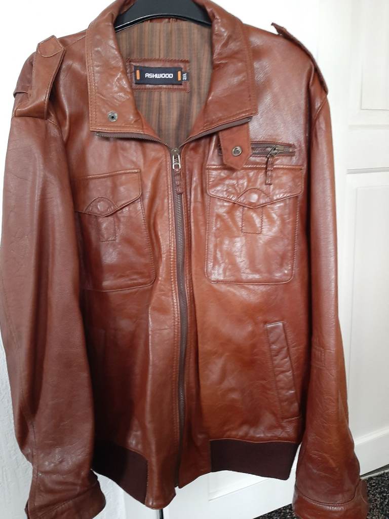 XXL mens leather jacket