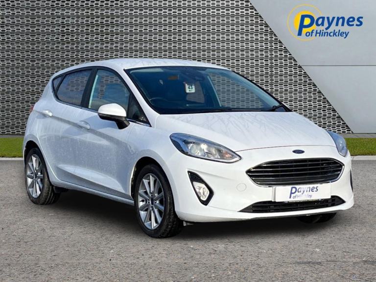 2018 Ford Fiesta Titanium 5 Door 1.0L 100PS 6 Spd in Frozen White NAV AC DAB FSH
