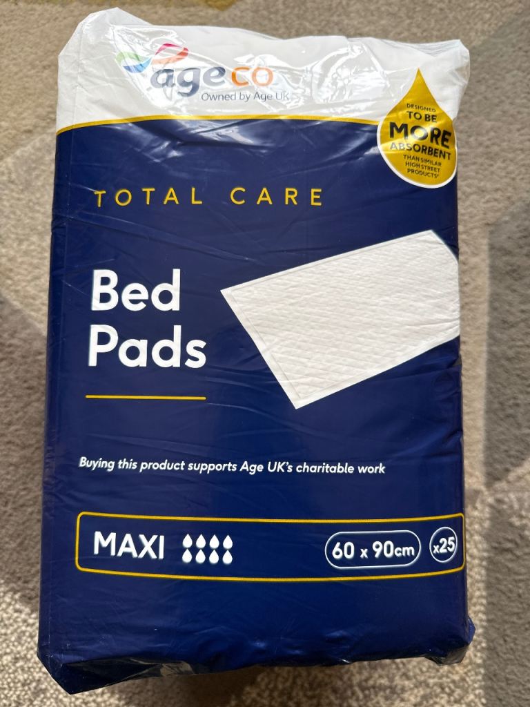 *FREE* age co Bed Pads x 25