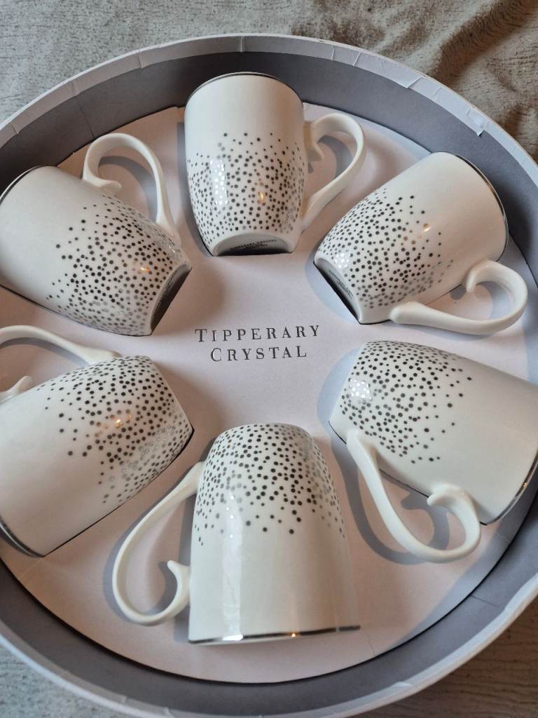 Tipperary crystal mugs 