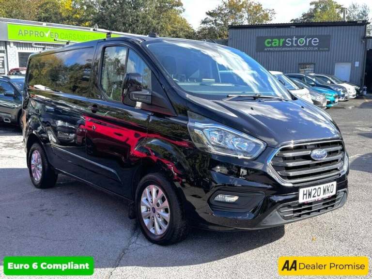 2020 Ford Transit Custom Black 2.0 280 EcoBlue Limited L1 H1 Van, 57,800 miles, Euro 6, 6-Speed m...