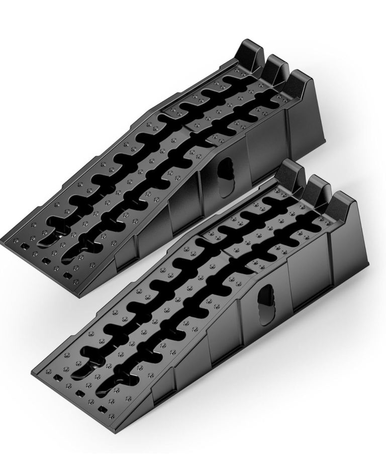 Car Ramp Set of 2, Heavy Duty HDPE Plastic, 5t Capacity