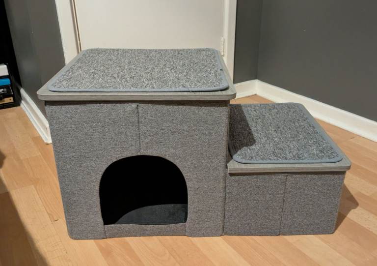 Small Dog/Cat 2 Steps for Bed/Sofa, Storage, Foldable, Up to 30Kg