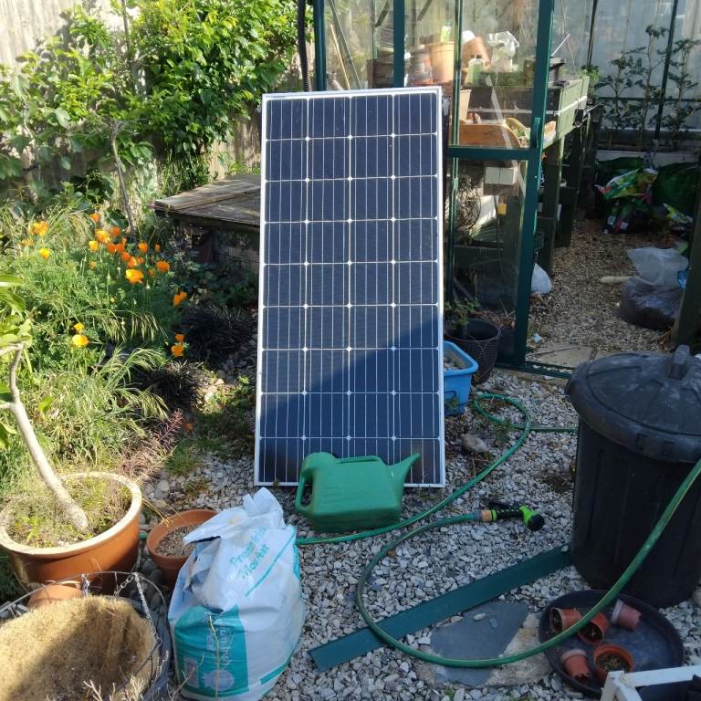 Solar panel and metal frame