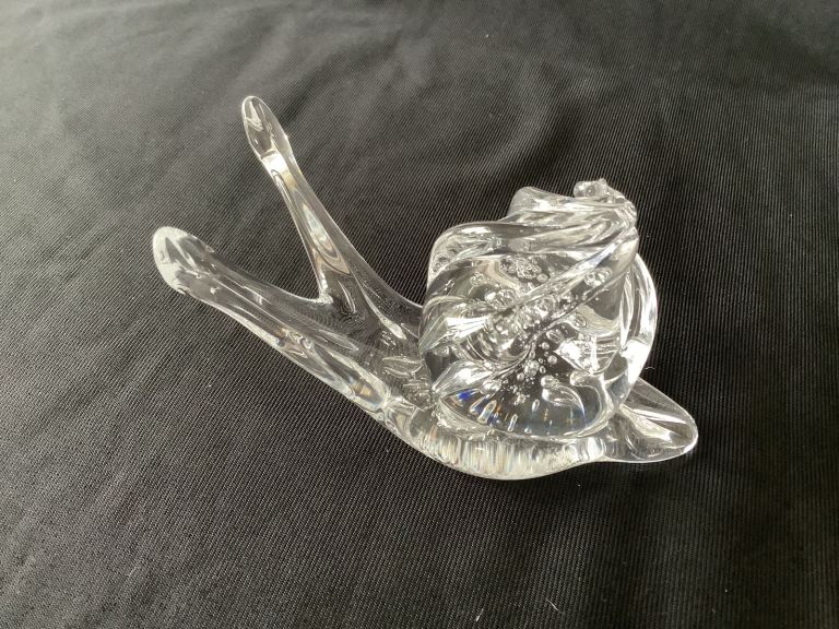 Brand new Oscar Simonin ‘Escargot’ French designer glass paperweight / ornament