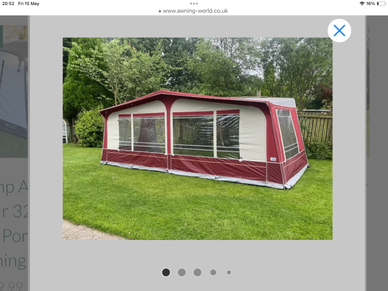 Caravan awning