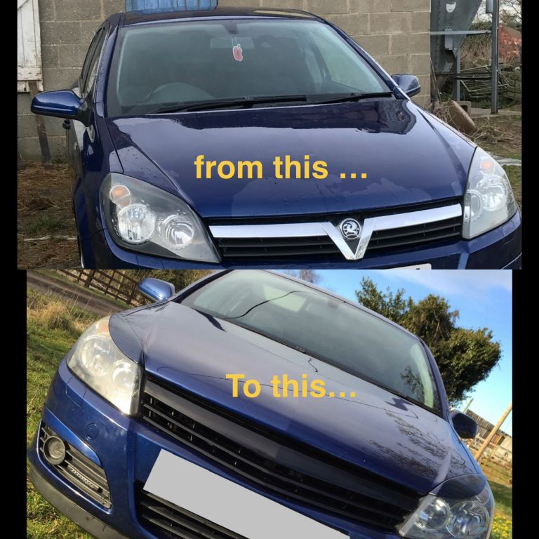 Astra H genuine Irmscher front grill and headlight eyebrows