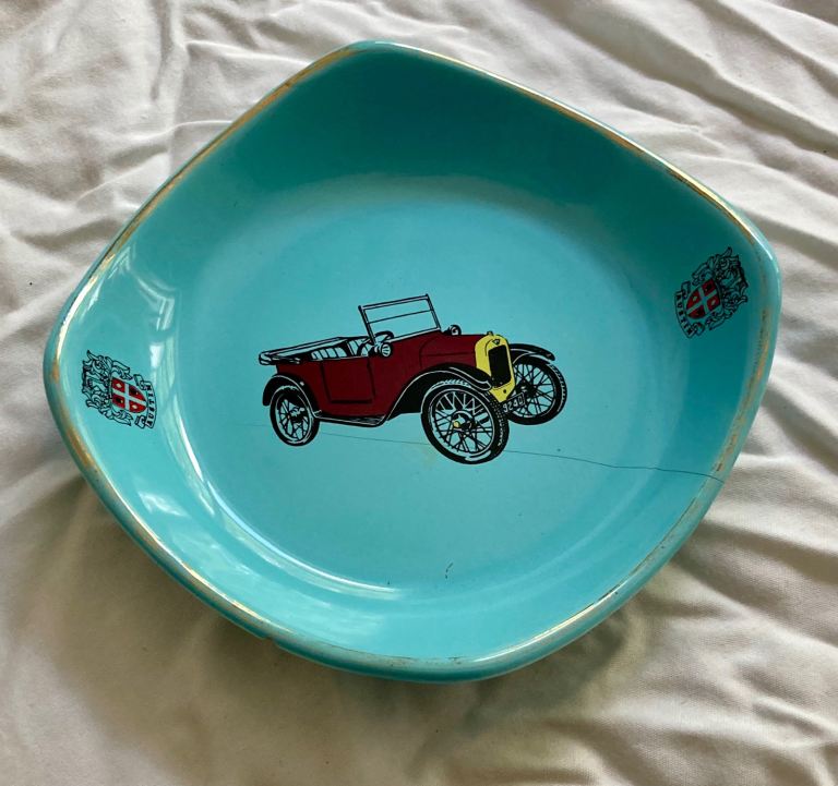 Vintage England Austin Car Ceramic Dish