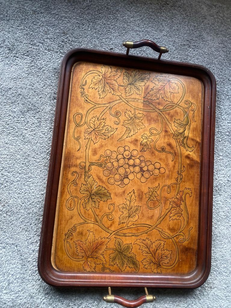 Vintage wooden tray