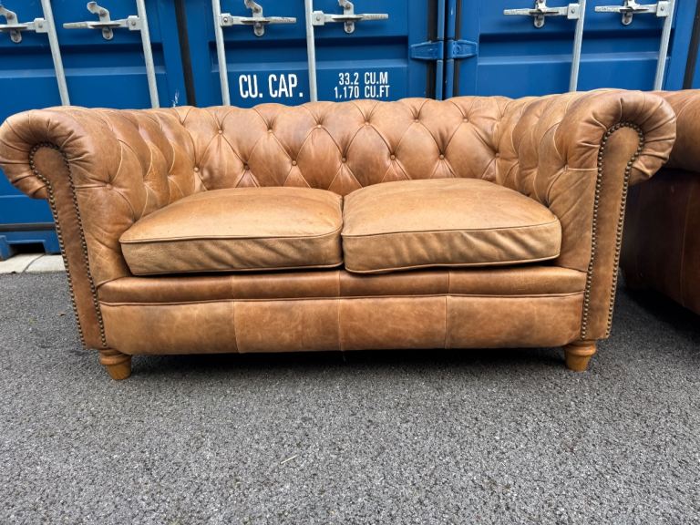 Alexander & James Buffalo Leather Sofa very good quality possible delivery 
