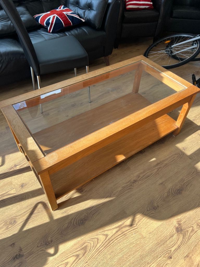 Oak coffee table