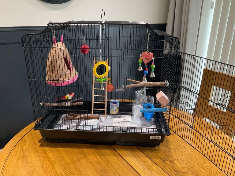 Budgie cage in excellent condition (As new)