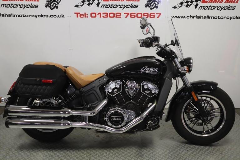 2019 Indian Scout, with Panniers