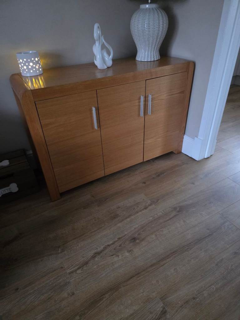 Oak Living Room Furniture Set – Coffee Table, Nest of Tables & Sideboard