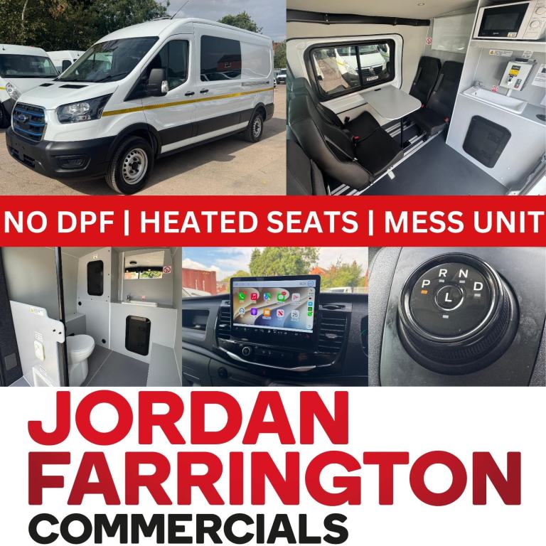 2023 FORD E-TRANSIT ELECTRIC L3 H2 WELFARE CREW VAN * 2000 MILES ONLY * AIRCON *