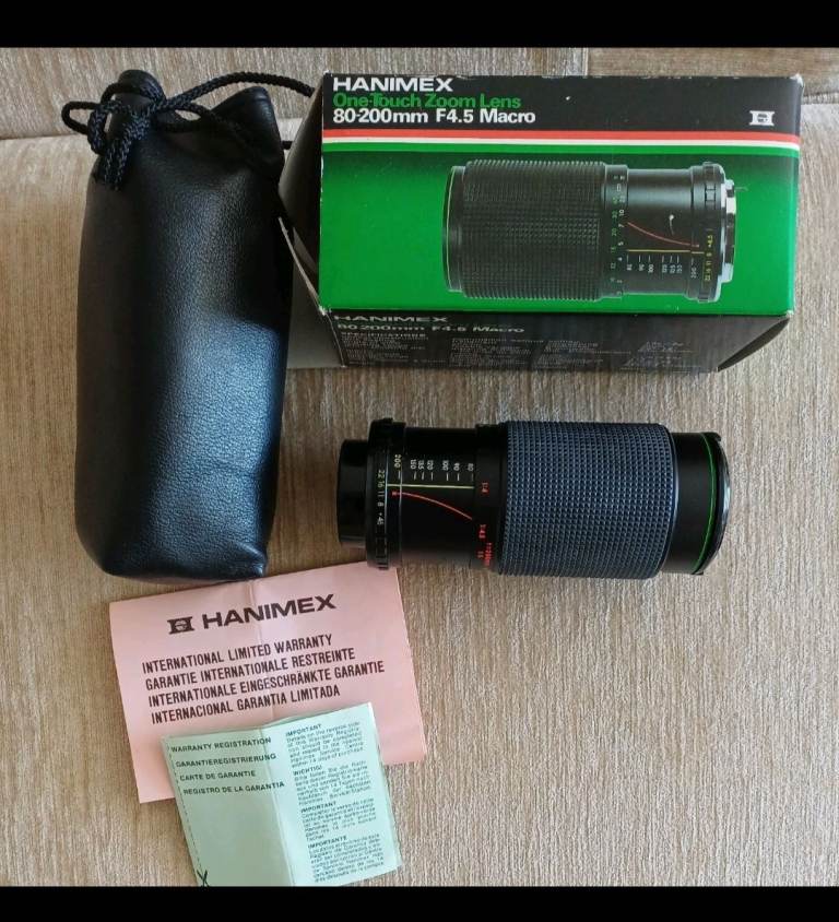 Hanimex One Touch Zoom Lens 80-200mm F4 Macro