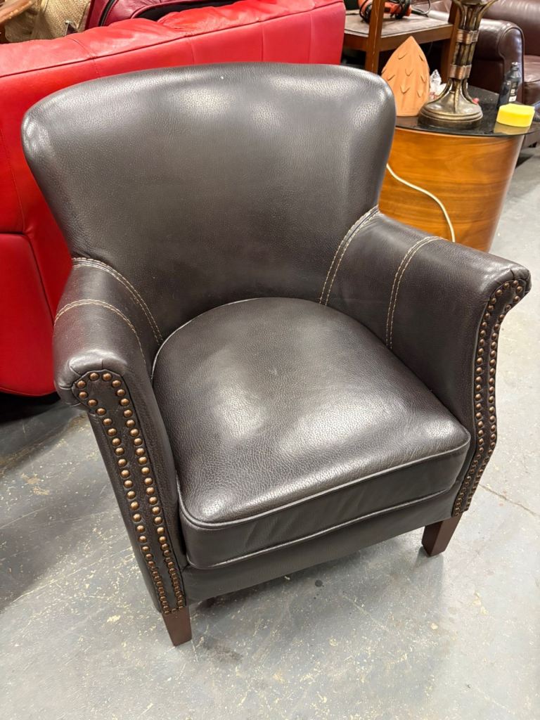 Beautiful Leather Children’s Wingback Chair