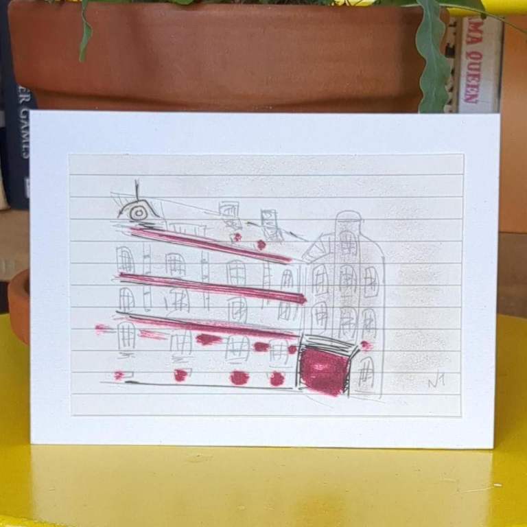 Hand drawn sketch 'Sketch Of A Building'  
