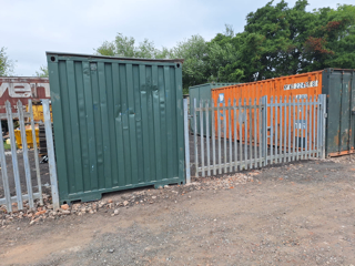 Small Yard Space With 40ft Storage Container - Solihull