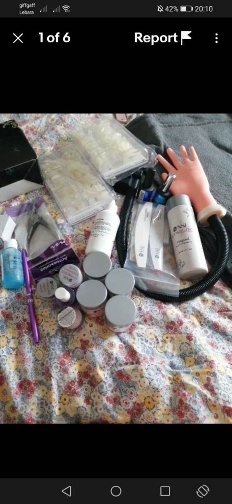 image for 2x acrylic nail kits, 1 NSI and 1 Peacecolor