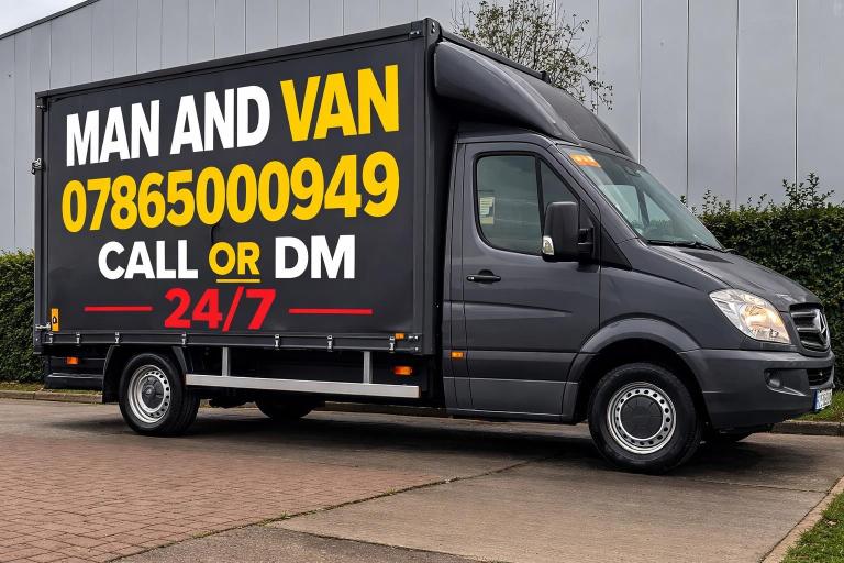 PROFESSIONAL CHEAP MAN AND VAN SMALL VAN & BIG LUTON VAN HANDYMAN MOPED BIKE RECOVERY TRUCKPUMP 24/7