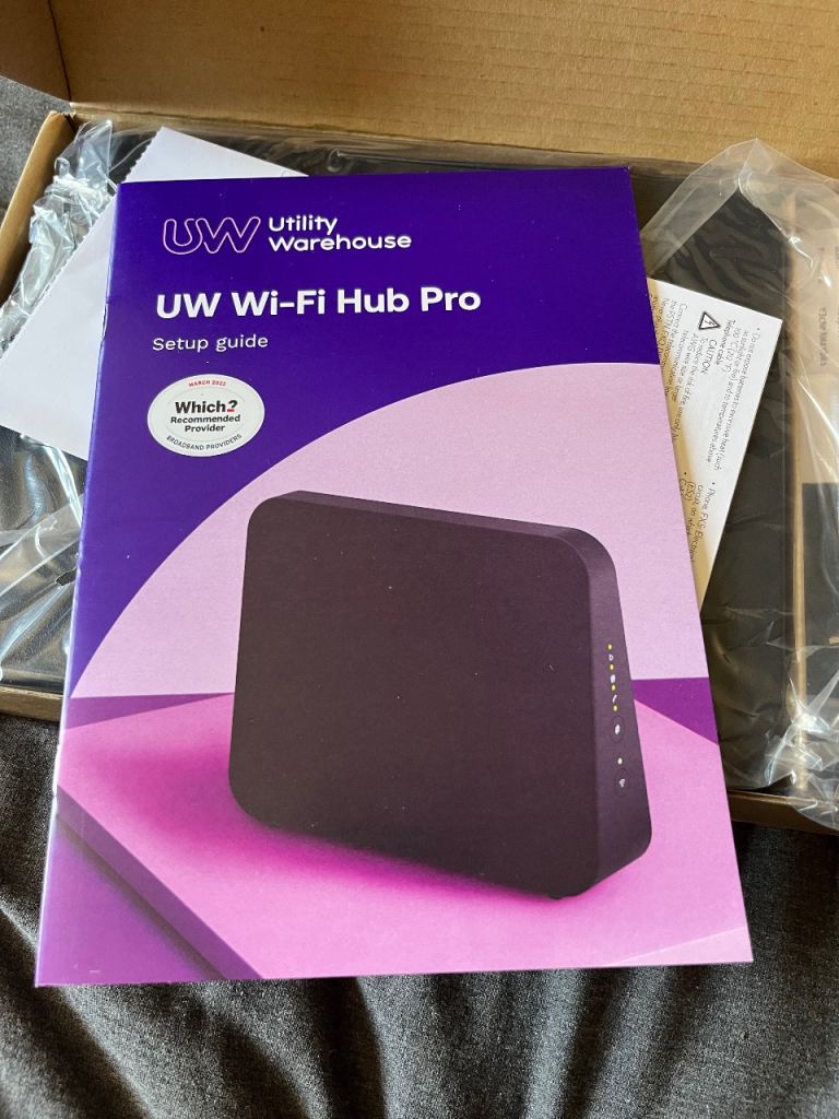 UW Utility Warehouse Wi-Fi Hub Pro – Brand New