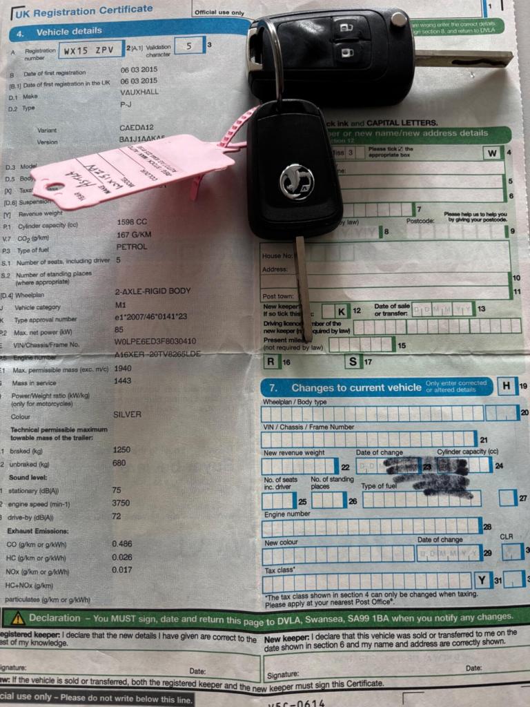 2015 Vauxhall Astra 1.6i 16V Elite 5dr Auto HATCHBACK PETROL Automatic