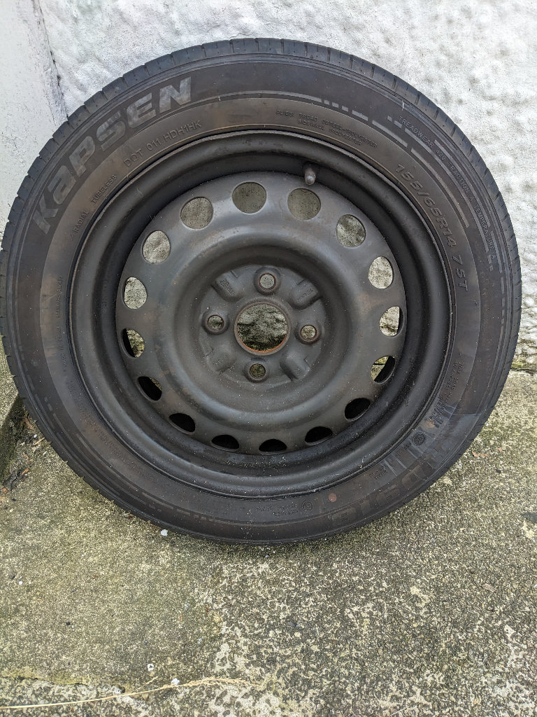 Spare Wheel Peugeot 107, Citroen C1 or Toyota Aygo 14 Inch 