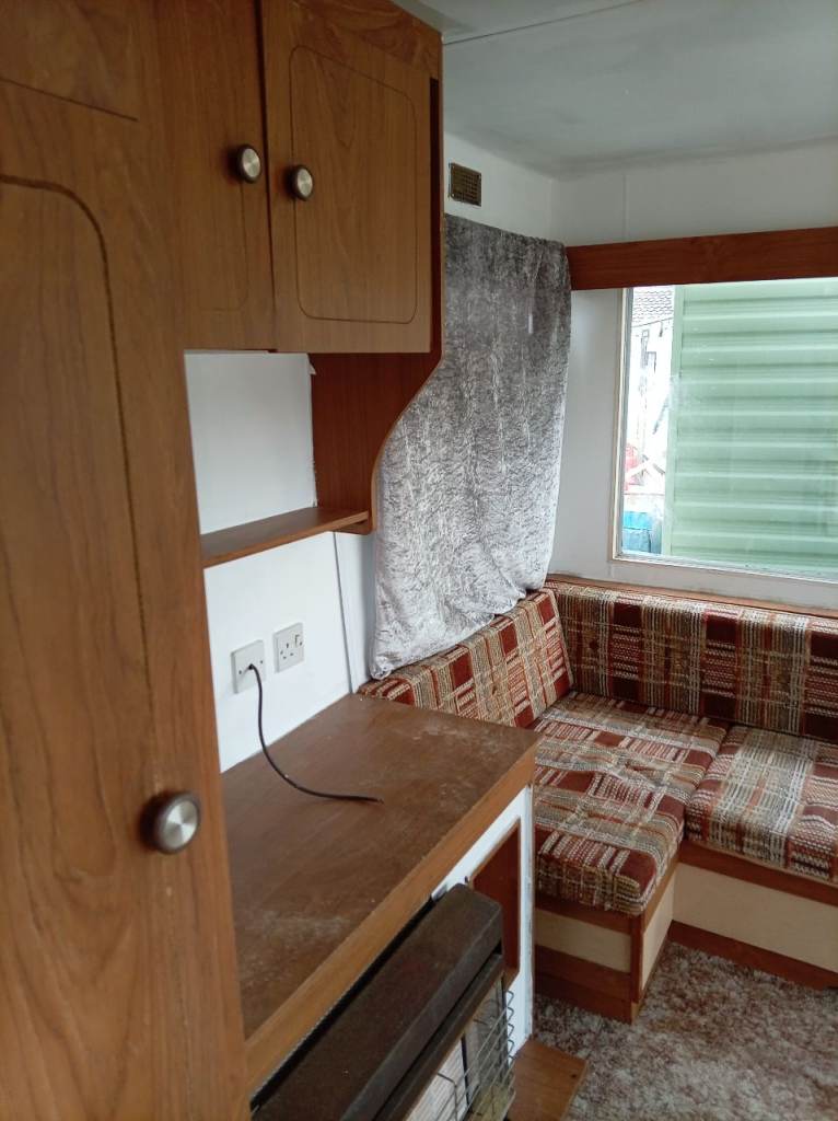 Static 2/3 bed caravan. 
