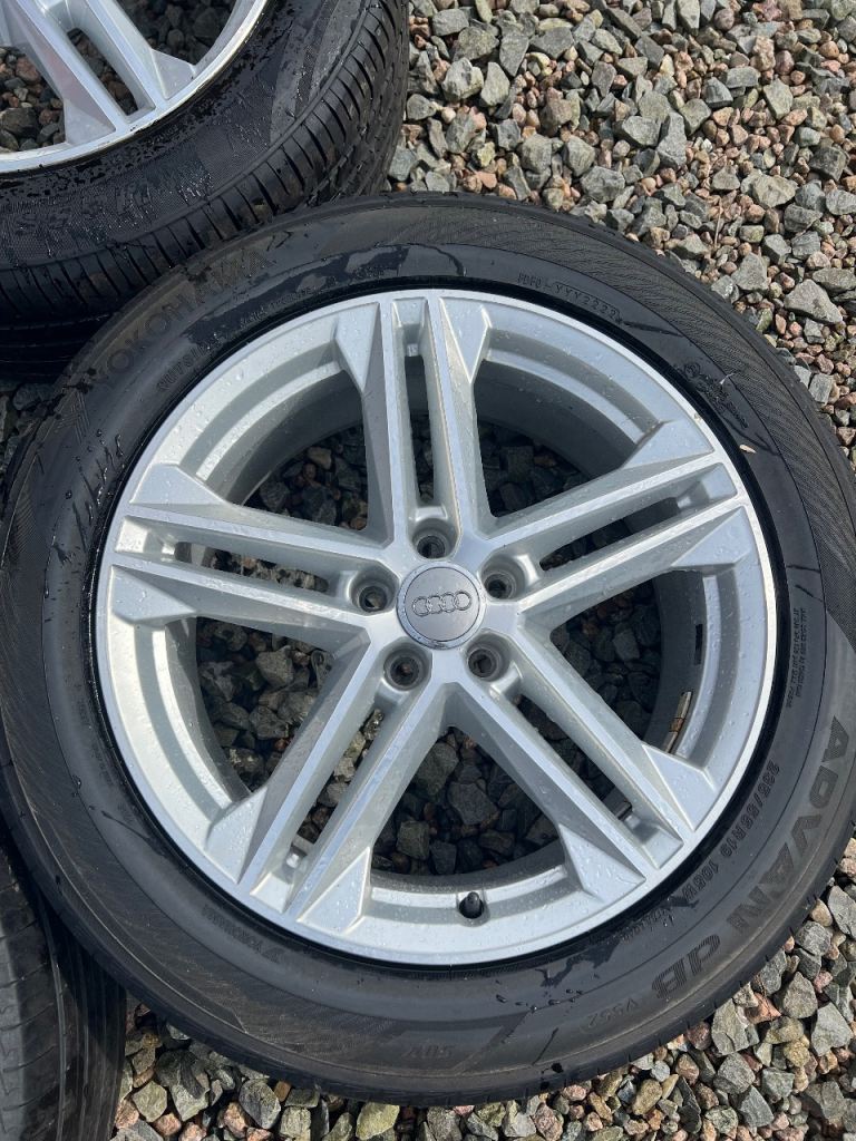 19” Audi Q5 Alloy Wheels Tyres 80A601025 E 8J x 19H2 ET39 VW SEAT SKODA