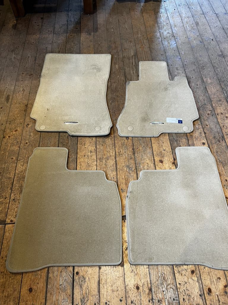Mercedes Benz Original V221 S CLASS Long Rhd Velour Floor Mats Beige 