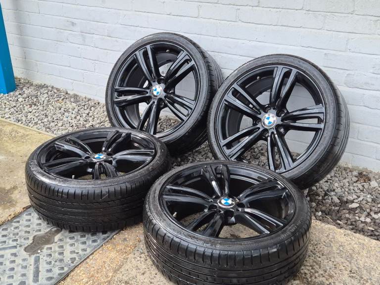 🌟Genuine Bmw 19 inch staggered 5x120 alloy wheels with MATCHING TYRES 7M+ 3/4 SERIES 