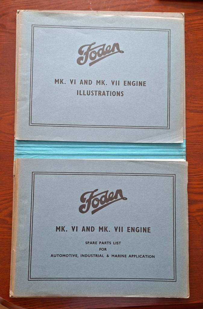 FODEN Mk VI & VII ENGINE PARTS BOOK