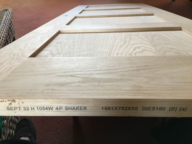 2x Howdens Oak Shaker Doors 6’6”x2’6”