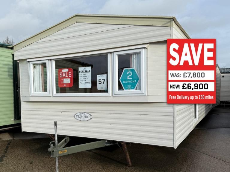 2 Bed Static Caravan 35x12 - New Carpet - Off Site - Self Build, Private Land