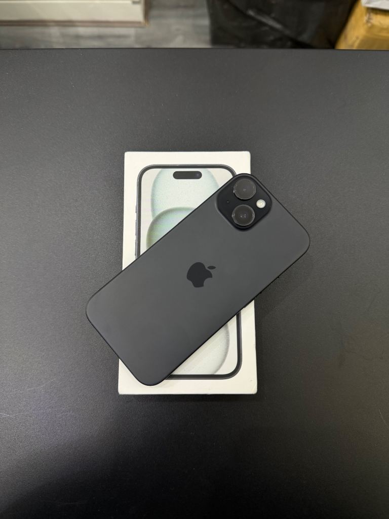 Apple iPhone 15 128GB Black (Unlocked) in Excellent Condition Fully Boxed 90% BH🔋