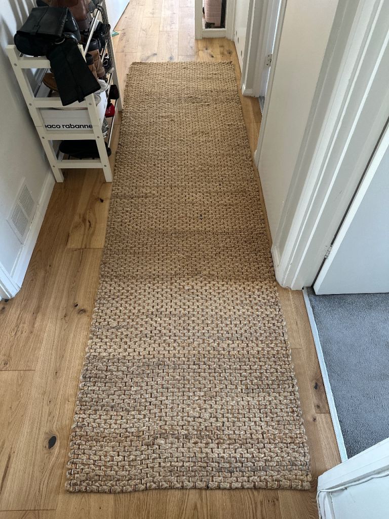 Dunelm chunky jute runner rug 