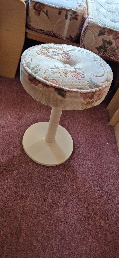 Round stool for camper caravan motorhome boat.